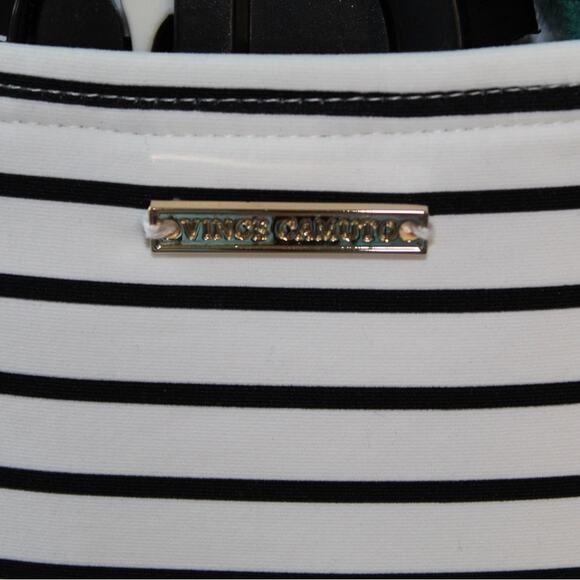 Vince Camuto Striped Bikini Set | Flutter Sleeve | On/Off Shoulder | Women’s L - Picture 3 of 6